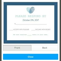 RSVP response card help!