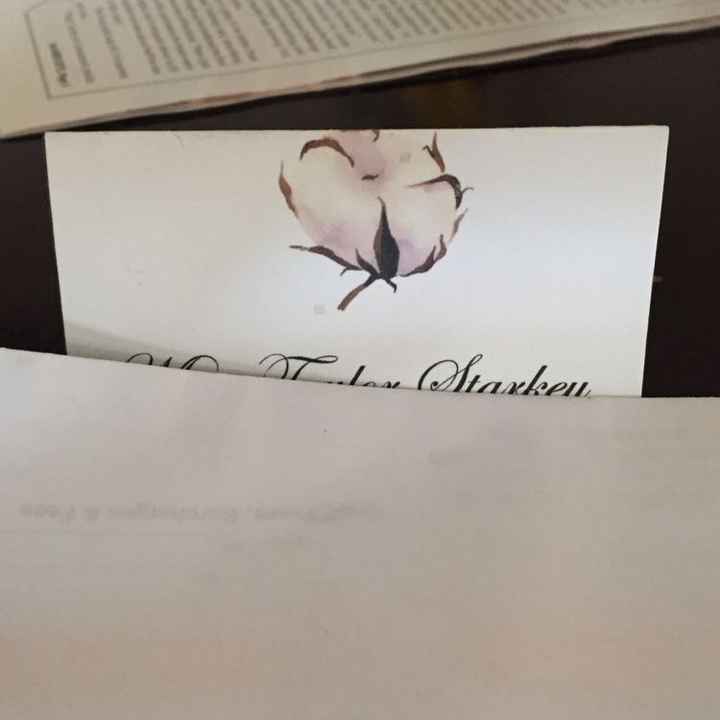 Entree Selections on Place Cards?