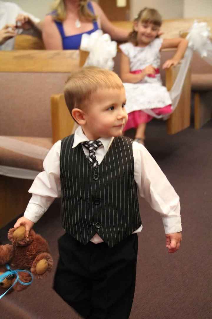 Instead of a ring pillow