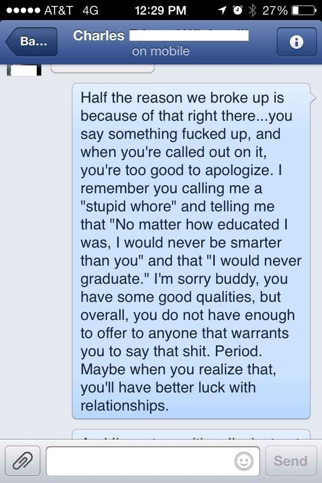 WHYYYYY do I still let my ex get to me...6 years later...