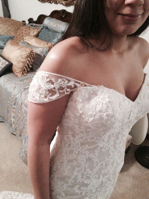 Did anyone add straps or sleeves to your dress?  Pics wanted!