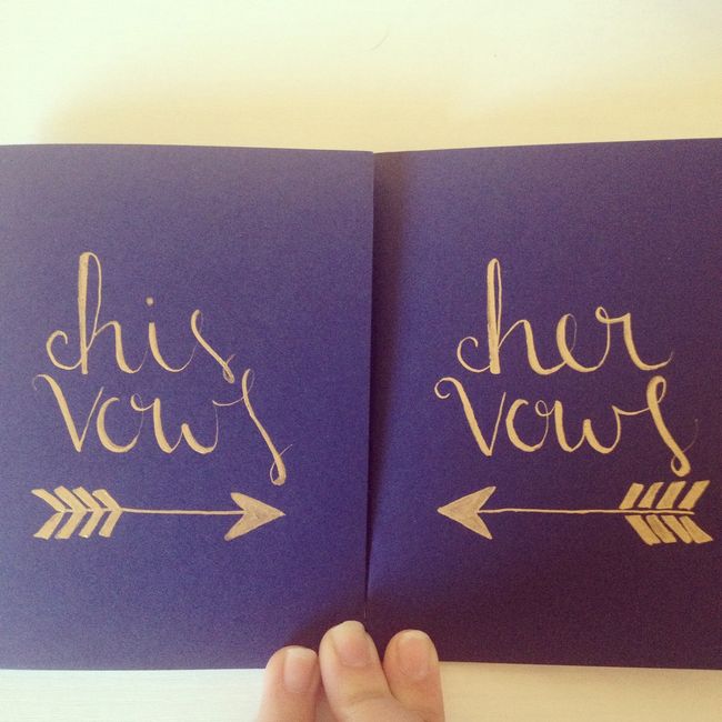 DIY vow book