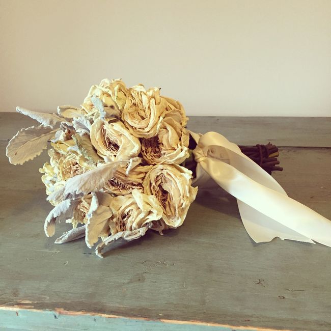 What are you going to do with your flowers and dress after the wedding?