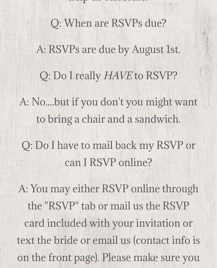 Rsvps - 1