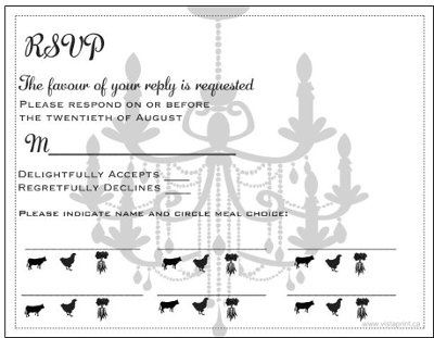 RSVP - postage question *pics*