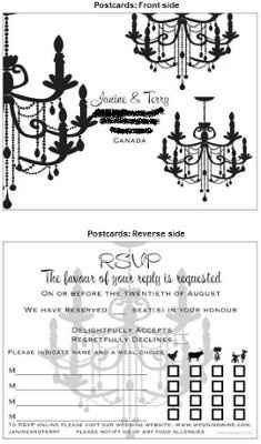 Sit down plated dinner RSVP cards...can you post some pics of yours?