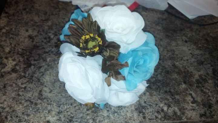 Our Etsy flowers have arrived...