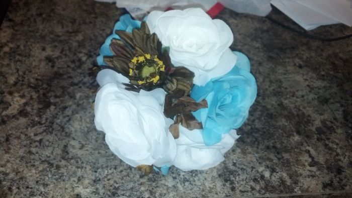 Our Etsy flowers have arrived...