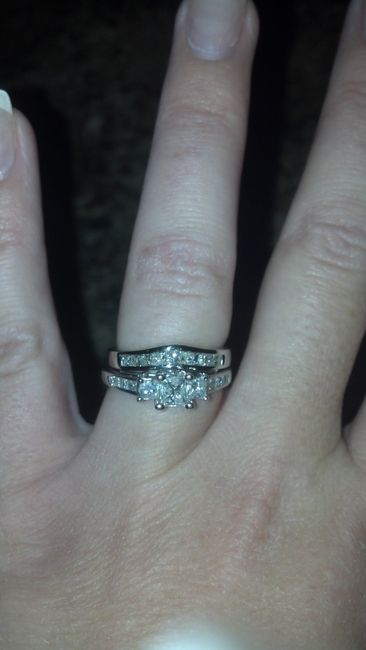 show me your wedding band e-ring combos! :D