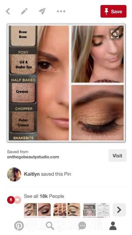 Engagement shoot makeup