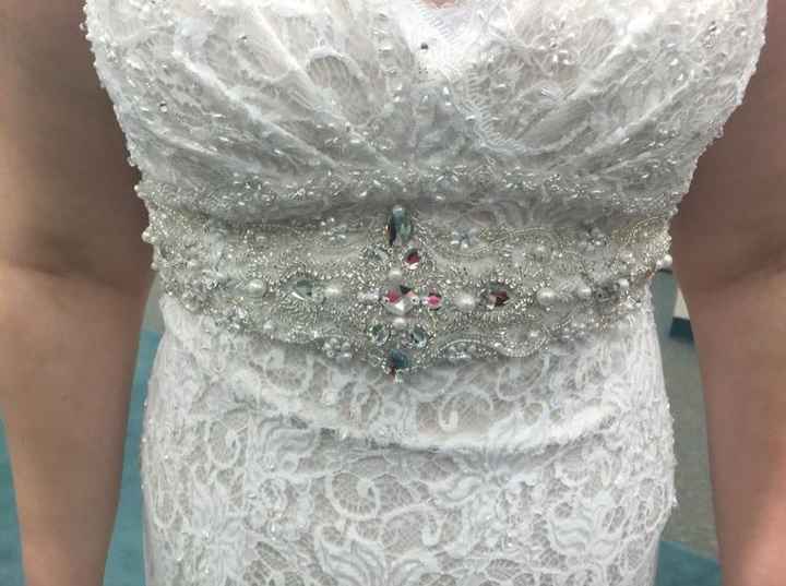 Are you adding a belt to your dress?