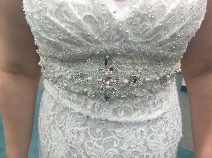 Are you adding a belt to your dress?