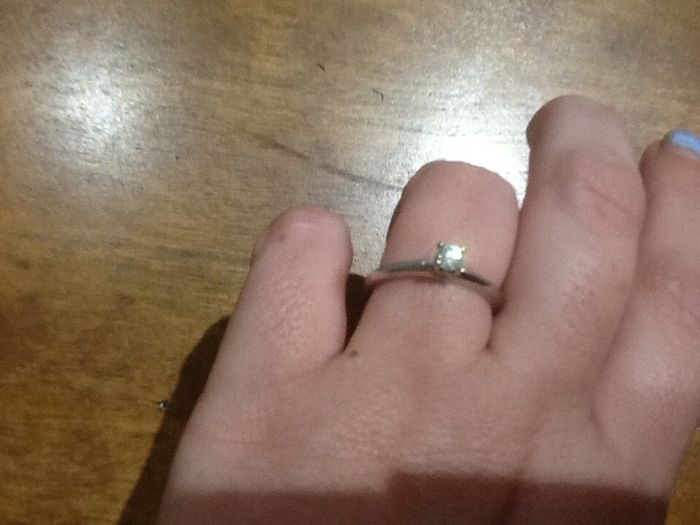 SPINOFF: Does anyone have a small engagement ring? And...