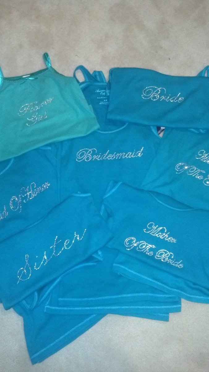 9 days to go!! DIY **PICS** bridal tanks & more