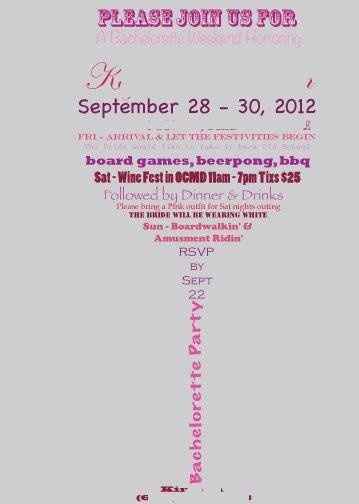 PIC!! DIY bachelorette party invites