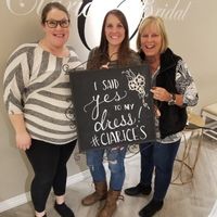 My MOH and Mother helped me pick out the perfect dress!