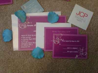 Putting my invites together * pics