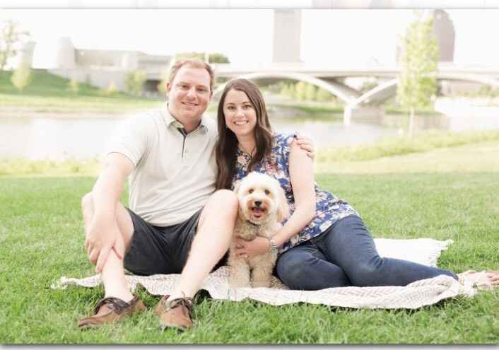 Having your pet in the engagement photos?