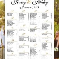 Poster seating chart