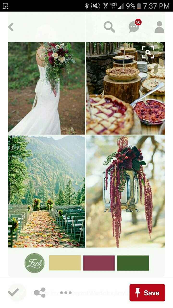 Wedding color ideas to go with Merlot?