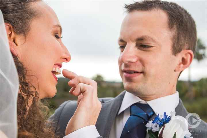 Yes, He's Wiping Lipstick Off My Teeth