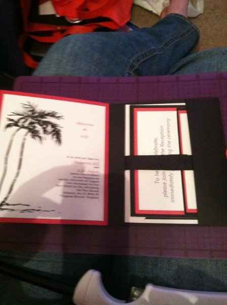 Finally finished my DIY invites! :)