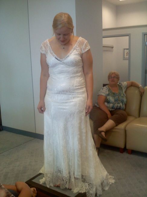 I went wedding dress shopping this weekend....