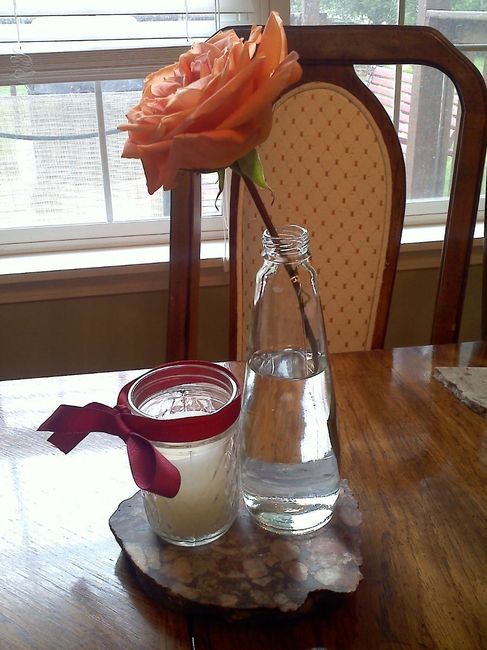Spray painting glass bottles....
