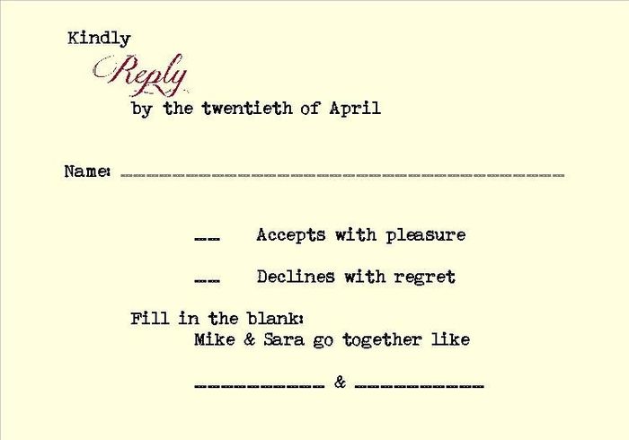 Examples of RSVP