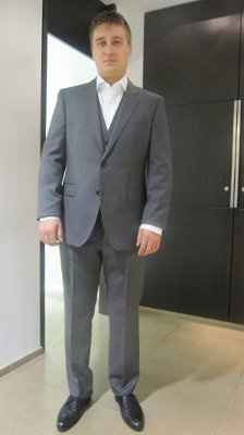 What is the groom wearing? *Update*