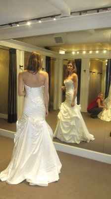 showing off my dress :) *bustle*