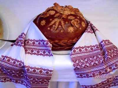 Wedding bread or "bread and salt"