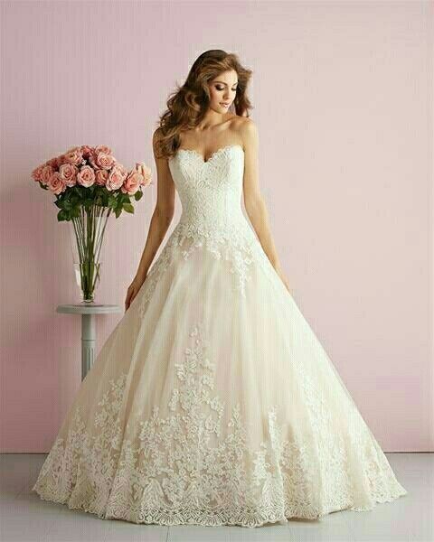 Blush wedding dress