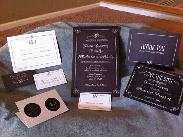 Our invites are in!! (Pics.)