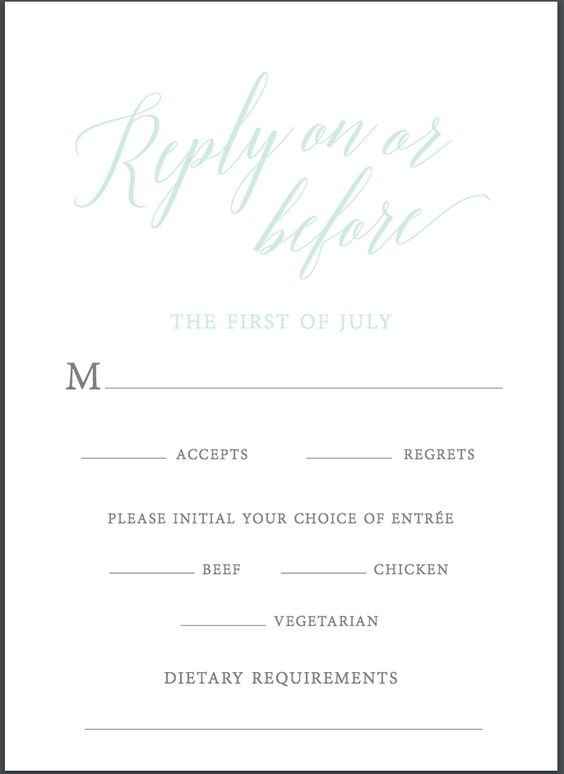 Shoot, just thought of something, my RSVP's have menu choices but how do I know who is having what? 