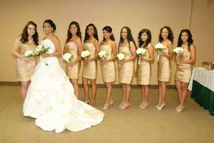 Tell me about/show me pix of when you were a bridesmaid!