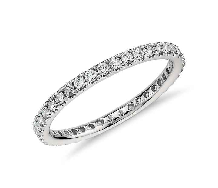 Does anyone have a Blue Nile wedding ring? Pics please?