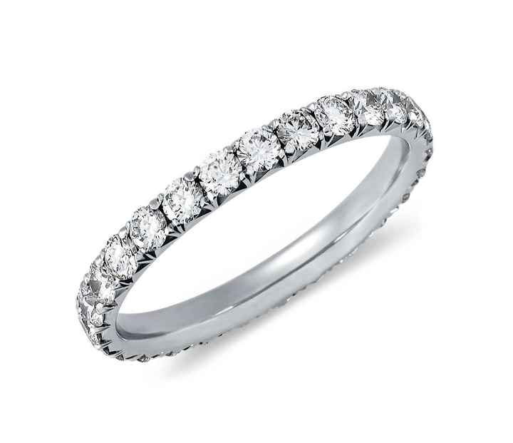 Does anyone have a Blue Nile wedding ring? Pics please?
