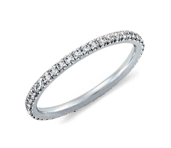 Does anyone have a Blue Nile wedding ring? Pics please?
