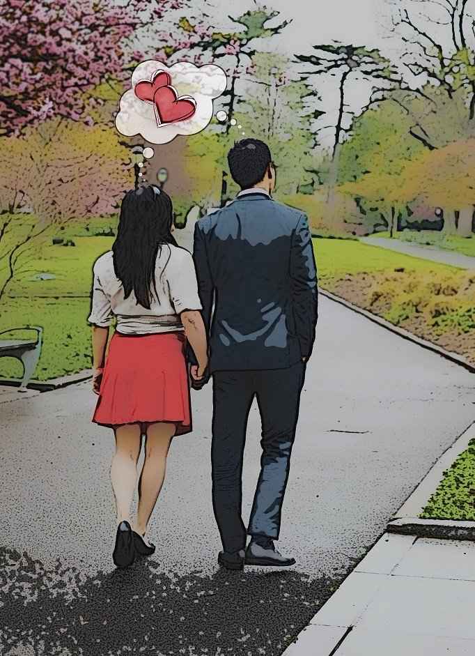 Strolling through the park