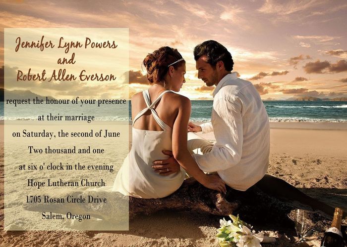 Personal Pictures on Invitations?