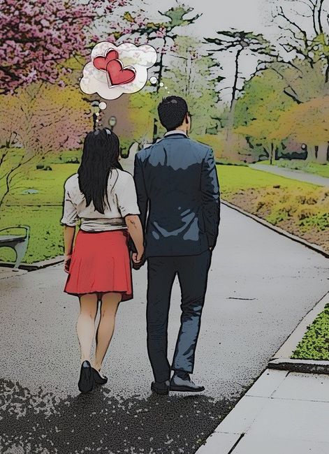 Strolling through the park