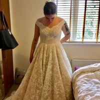 Can anyone recommend a place to buy pearl drop earrings?? Also, should I add a belt to my wedding dr