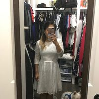 this is another dress that I'm also comfortable in; simple little white dress
