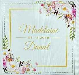 Here's what our napkins will look like: 