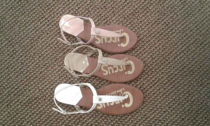 Blush, Nude, White Sandals