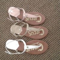 Blush, Nude, White Sandals