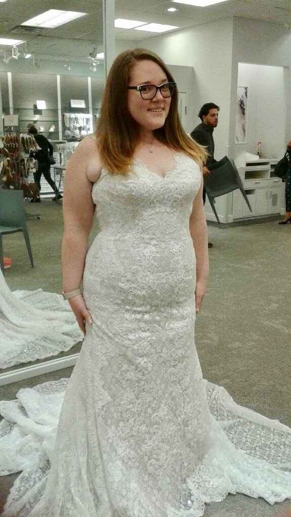 Very close to saying yes to the dress!