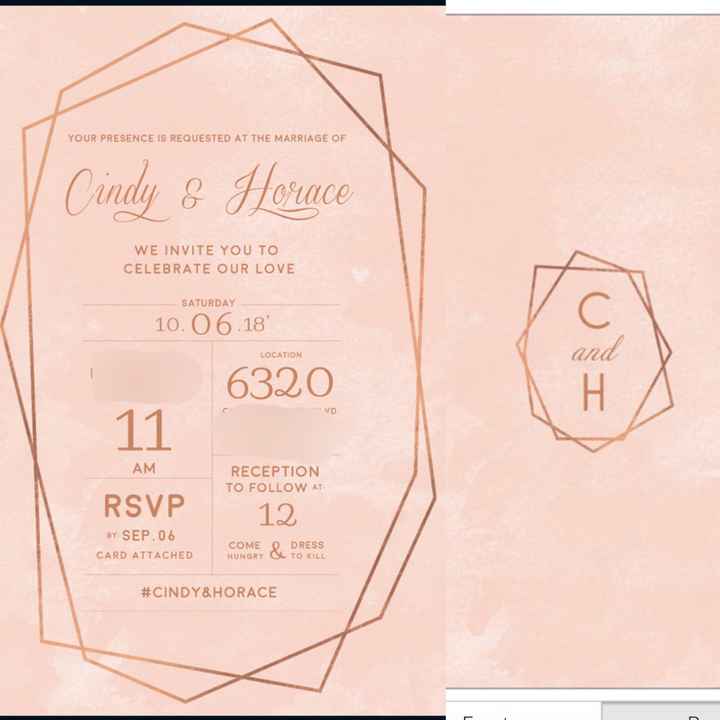  Ordered our std and Invitations last night! What do you think? - 2
