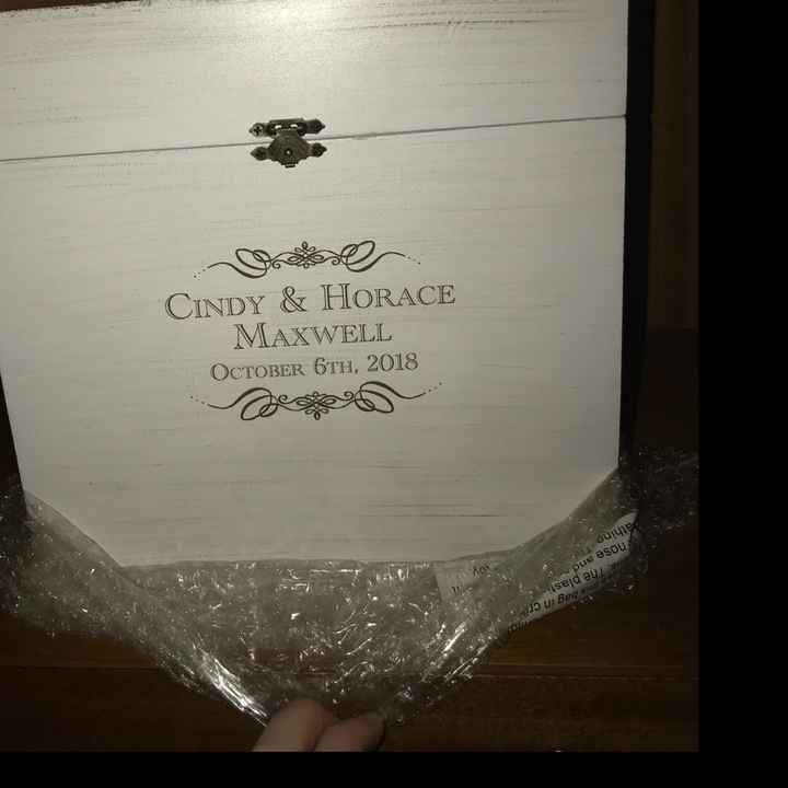 Our cake topper and card box :) - 2